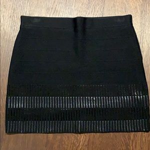 Guess Black bodycon skirt with sequins